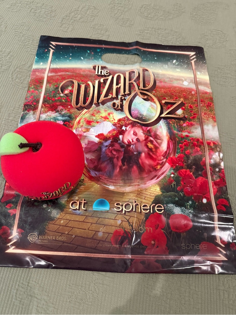 Wizard of Oz memorabilia from Sphere Show Vegas